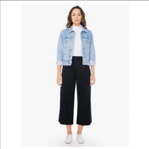 American Apparel Blue Wide Leg Pant Large